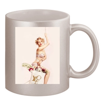 Scarlett Johansson 11oz Metallic Silver Mug