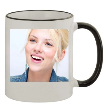 Scarlett Johansson 11oz Colored Rim & Handle Mug