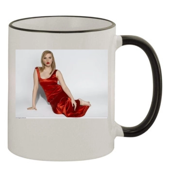 Scarlett Johansson 11oz Colored Rim & Handle Mug