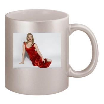 Scarlett Johansson 11oz Metallic Silver Mug