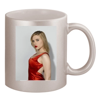 Scarlett Johansson 11oz Metallic Silver Mug