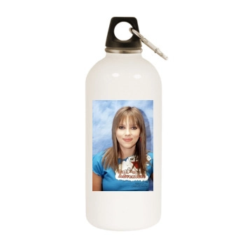 Scarlett Johansson White Water Bottle With Carabiner