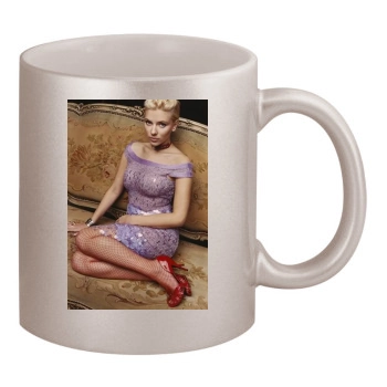 Scarlett Johansson 11oz Metallic Silver Mug