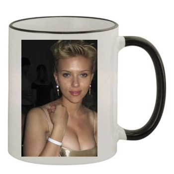 Scarlett Johansson 11oz Colored Rim & Handle Mug