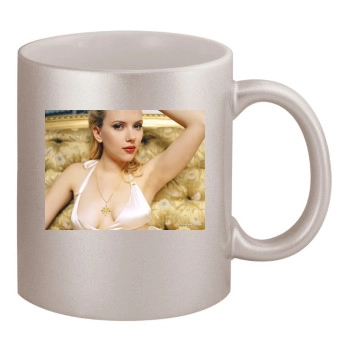 Scarlett Johansson 11oz Metallic Silver Mug