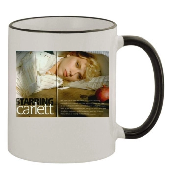 Scarlett Johansson 11oz Colored Rim & Handle Mug