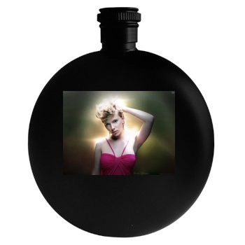 Scarlett Johansson Round Flask