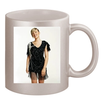 Scarlett Johansson 11oz Metallic Silver Mug