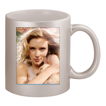 Scarlett Johansson 11oz Metallic Silver Mug