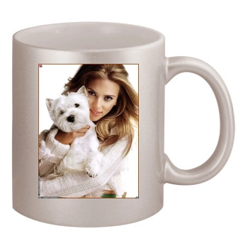 Scarlett Johansson 11oz Metallic Silver Mug