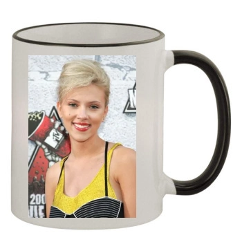 Scarlett Johansson 11oz Colored Rim & Handle Mug