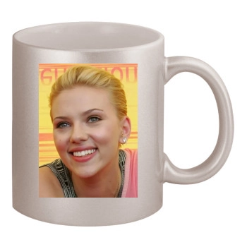 Scarlett Johansson 11oz Metallic Silver Mug