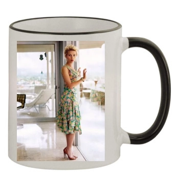 Scarlett Johansson 11oz Colored Rim & Handle Mug