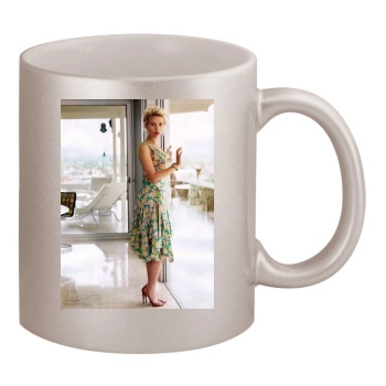 Scarlett Johansson 11oz Metallic Silver Mug