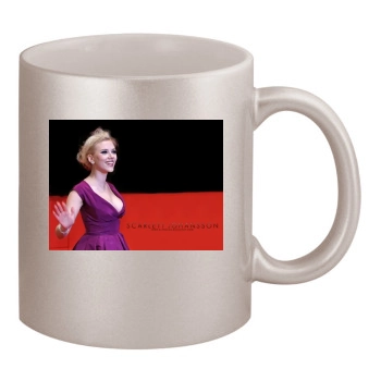 Scarlett Johansson 11oz Metallic Silver Mug