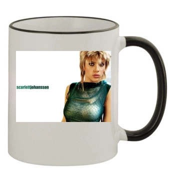 Scarlett Johansson 11oz Colored Rim & Handle Mug