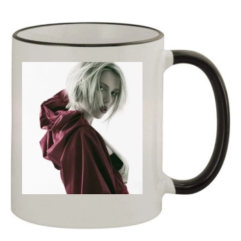 Scarlett Johansson 11oz Colored Rim & Handle Mug