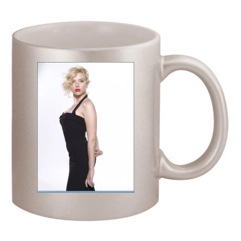 Scarlett Johansson 11oz Metallic Silver Mug