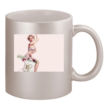 Scarlett Johansson 11oz Metallic Silver Mug