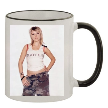 Scarlett Johansson 11oz Colored Rim & Handle Mug