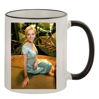 Scarlett Johansson 11oz Colored Rim & Handle Mug