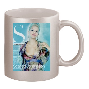 Scarlett Johansson 11oz Metallic Silver Mug