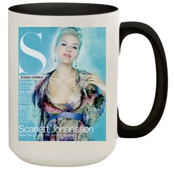 Scarlett Johansson 15oz Colored Inner & Handle Mug