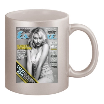 Scarlett Johansson 11oz Metallic Silver Mug