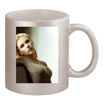 Scarlett Johansson 11oz Metallic Silver Mug