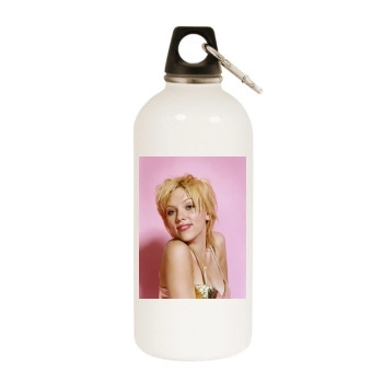 Scarlett Johansson White Water Bottle With Carabiner