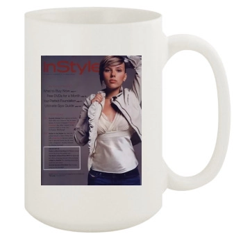 Scarlett Johansson 15oz White Mug