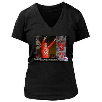 Scott Dixon Women's Deep V-Neck TShirt