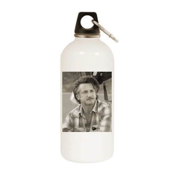 Sean Penn White Water Bottle With Carabiner