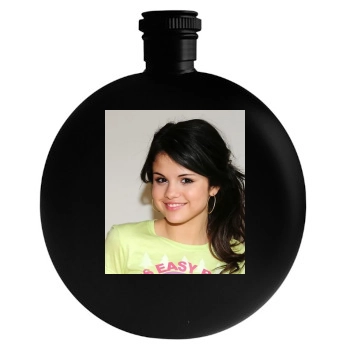 Selena Gomez Round Flask