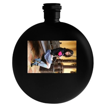 Selena Gomez Round Flask