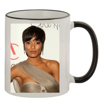 Selita Ebanks 11oz Colored Rim & Handle Mug