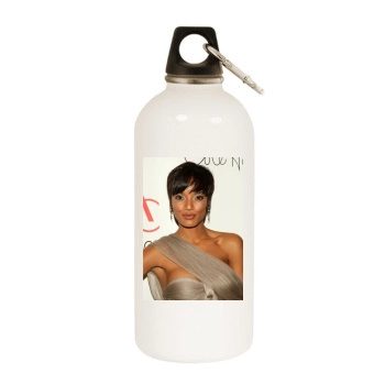 Selita Ebanks White Water Bottle With Carabiner