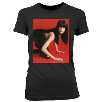 Selma Blair Women's Junior Cut Crewneck T-Shirt