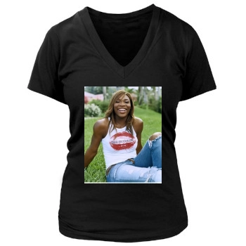 Serena Williams Women's Deep V-Neck TShirt