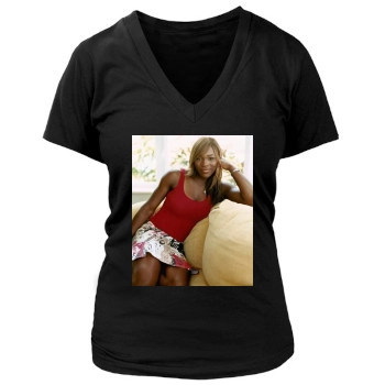 Serena Williams Women's Deep V-Neck TShirt