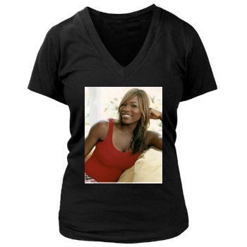 Serena Williams Women's Deep V-Neck TShirt