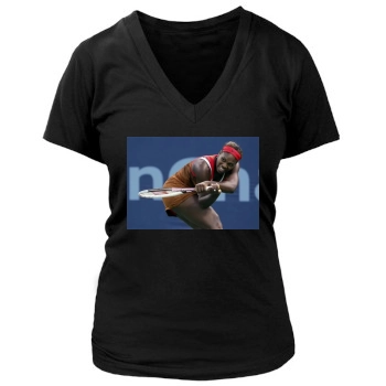 Serena Williams Women's Deep V-Neck TShirt