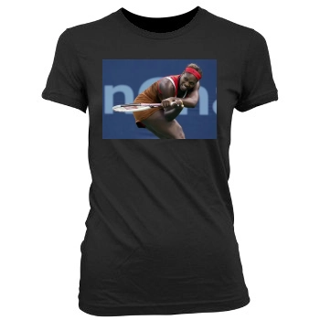 Serena Williams Women's Junior Cut Crewneck T-Shirt