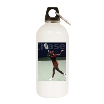 Serena Williams White Water Bottle With Carabiner