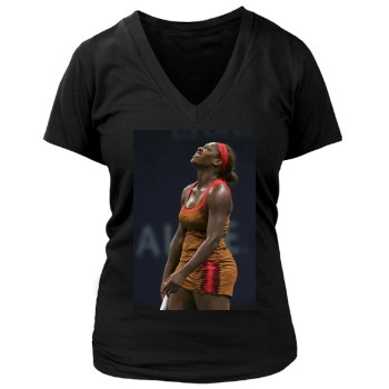 Serena Williams Women's Deep V-Neck TShirt