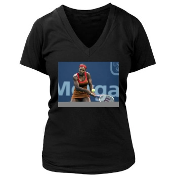 Serena Williams Women's Deep V-Neck TShirt