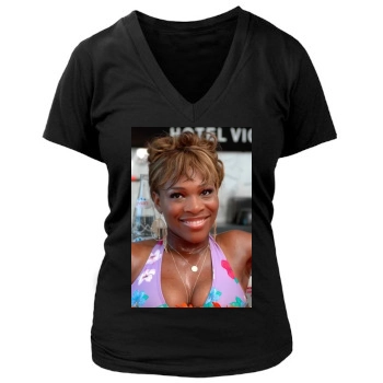 Serena Williams Women's Deep V-Neck TShirt