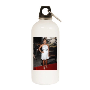 Serena Williams White Water Bottle With Carabiner