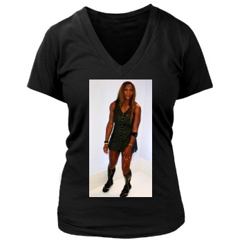 Serena Williams Women's Deep V-Neck TShirt