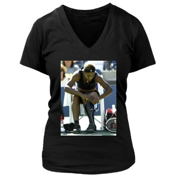 Serena Williams Women's Deep V-Neck TShirt